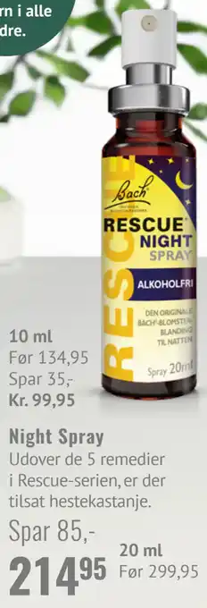 Helsam Night Spray tilbud
