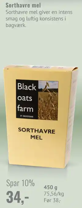 Sorthavre mel