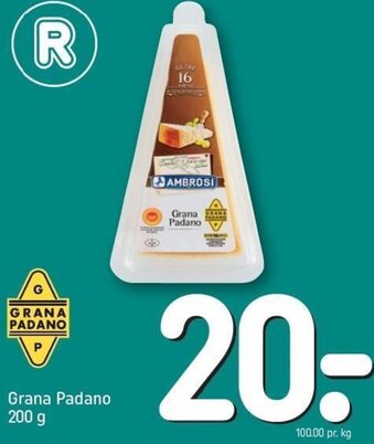 REMA 1000 Grana Padano 200 g tilbud