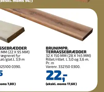 Davidsen BRUNIMPR. TERRASSEBRÆDDER tilbud