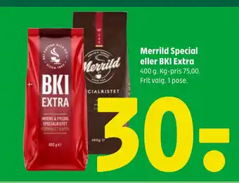 Coop 365 Merrild Special eller BKI Extra tilbud