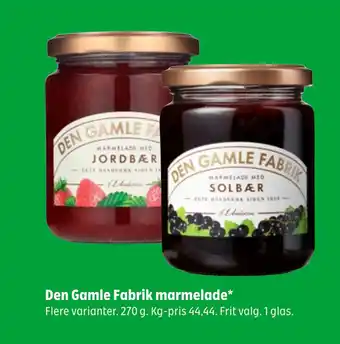 Coop 365 Den Gamle Fabrik marmelade tilbud