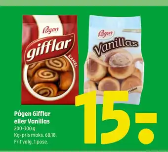 Coop 365 Pågen Gifflar eller Vanillas tilbud