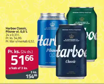 Fleggaard Harboe Classic, Pilsner el. 0,0 % tilbud