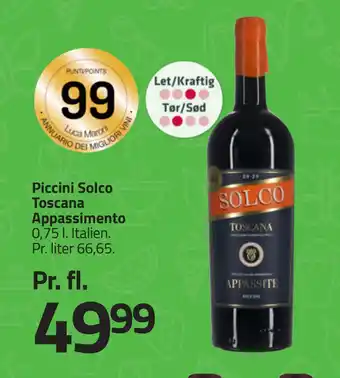 Fleggaard Piccini Solco Toscana Appassimento tilbud