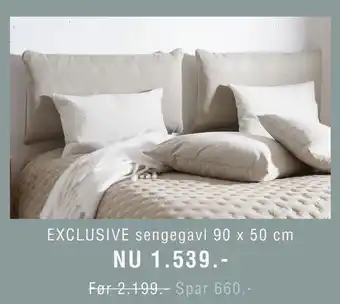 Ilva EXCLUSIVE sengegavl 90 x 50 cm tilbud