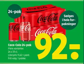 Coop 365 Coca-Cola 24-pak tilbud