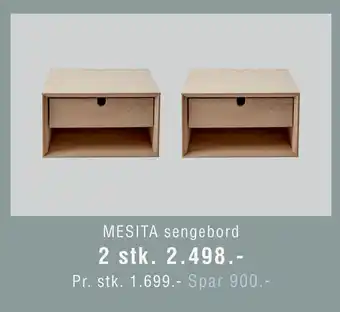 Ilva MESITA sengebord tilbud