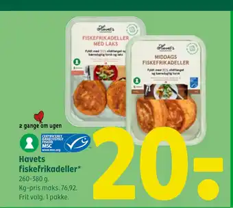 Coop 365 Havets fiskefrikadeller tilbud
