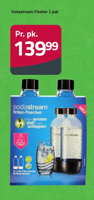 Fleggaard Sodastream Flasker 2 pak tilbud