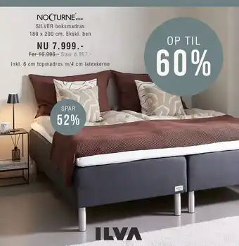 Ilva SILVER boksmadras 180 x 200 cm tilbud
