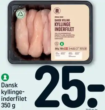 REMA 1000 Dansk Kyllinge Inderfilet 350 g tilbud