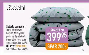 Imerco Solaris sengesæt tilbud