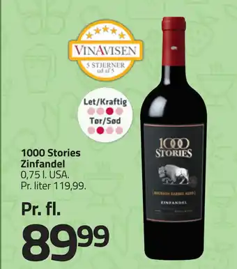 Fleggaard 1000 Stories Zinfandel tilbud