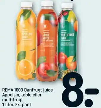 REMA 1000 Rema 1000 Danfrugt Juice Appelsin 1 Liter tilbud