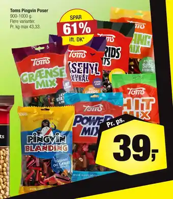 Calle Toms Pingvin Poser tilbud