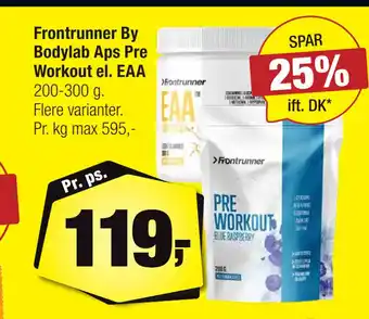 Calle Frontrunner By Bodylab Aps Pre Workout el. EAA tilbud