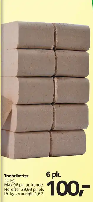 Fleggaard Træbriketter tilbud