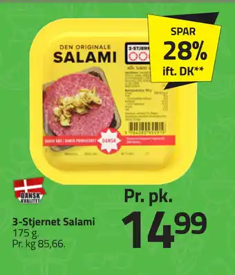 Fleggaard 3-Stjernet Salami tilbud