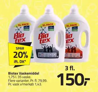 Fleggaard Biotex Vaskemiddel tilbud