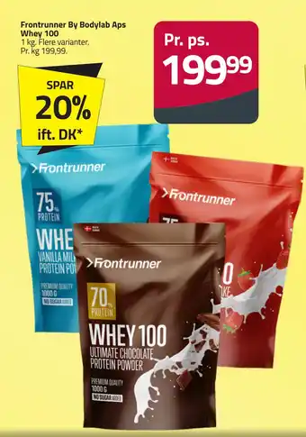 Fleggaard Frontrunner By Bodylab Aps Whey 100 tilbud