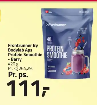 Fleggaard Frontrunner By Bodylab Aps Protein Smoothie - Berry tilbud