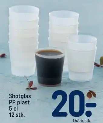 REMA 1000 Shotglas PP Plast 5 cl 12 Stk. tilbud