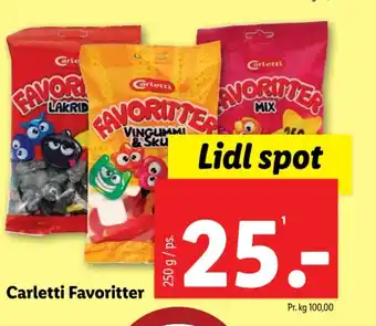 Lidl Carletti Favoritter tilbud