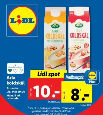 Lidl Arla koldskål tilbud