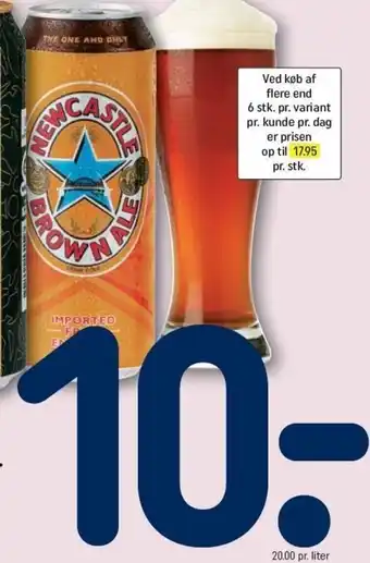 REMA 1000 New Castle Brown Ale tilbud