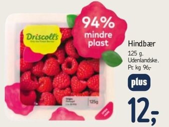 Føtex Hindbær 125 g tilbud