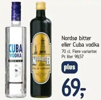 Nordsø Bitter Eller Cuba Vodka 70 cl