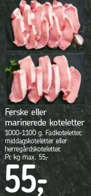 Føtex Ferske Eller Marinerede Koteletter 1000-1100 g tilbud