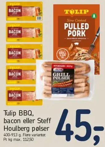Føtex Tulip Bbq Bacon Eller Steff Houlberg Pølser 400-913 g tilbud