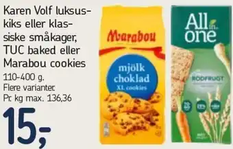 Føtex Karen Volf Luksus Kiks Eller Klassiske Småkager 110-400 g tilbud