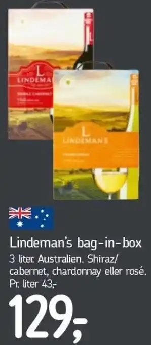 Føtex Lindeman's Bag In Box 3 Liter tilbud