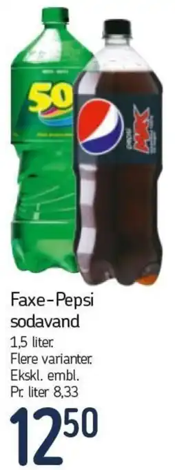 Føtex Faxe-Pepsi Sodavand 1,5 Liter tilbud