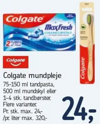 Føtex Colgate Mundpleje 75-150 ml tilbud