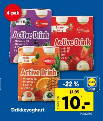 Lidl Drikkeyoghurt tilbud