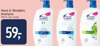 Føtex Head & Shoulders Shampoo 1000 ml tilbud