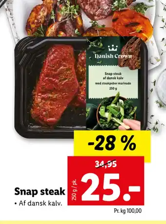 Lidl Snap steak tilbud