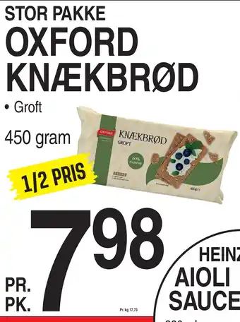 ABC Lavpris OXFORD KNÆKBRØD tilbud