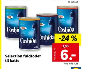 Lidl Selection fuldfoder til katte tilbud