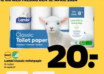 Netto Lambi Classic toiletpapir tilbud