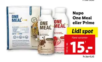 Lidl Nupo One Meal eller Prime tilbud