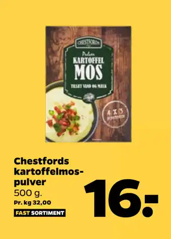 Netto Chestfords kartoffelmospulver tilbud