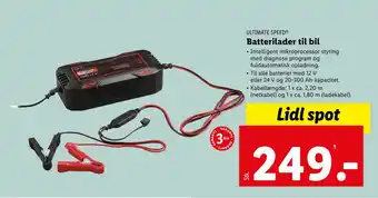 Lidl Batterilader til bil tilbud