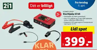 Lidl Starthjælp til bil tilbud