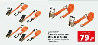 Lidl Spænderemme med skralde og holder tilbud