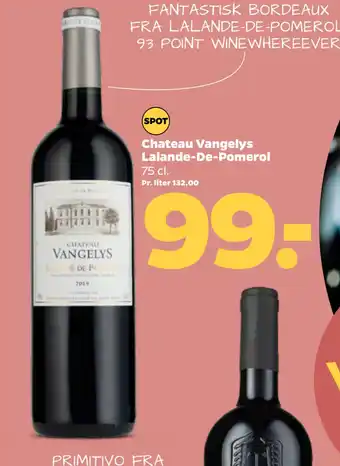 Netto Chateau Vangelys Lalande-De-Pomerol tilbud